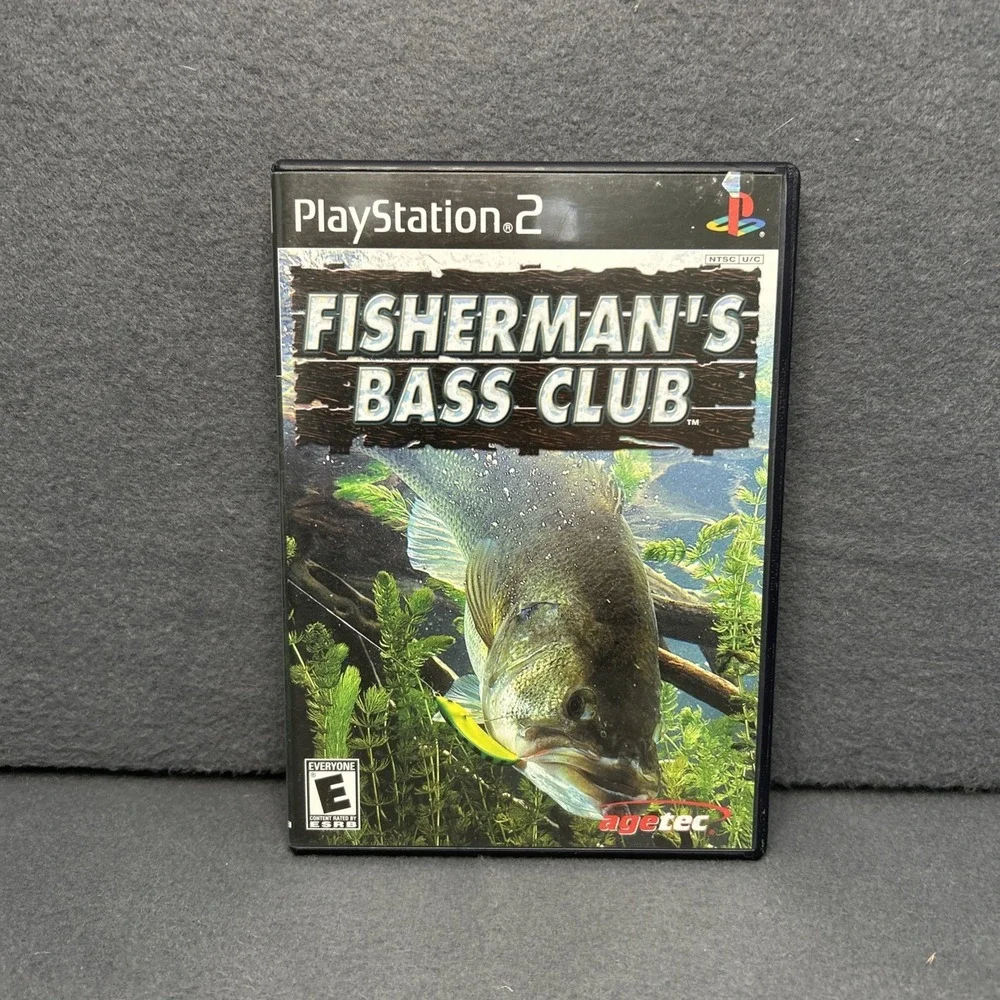Fisherman's Bass Club PS2 Game Complete Disc Manual Playstation‎ 2 Fishing